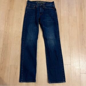 American Eagle Outfitters Blue Slim Straight Jeans 28x34